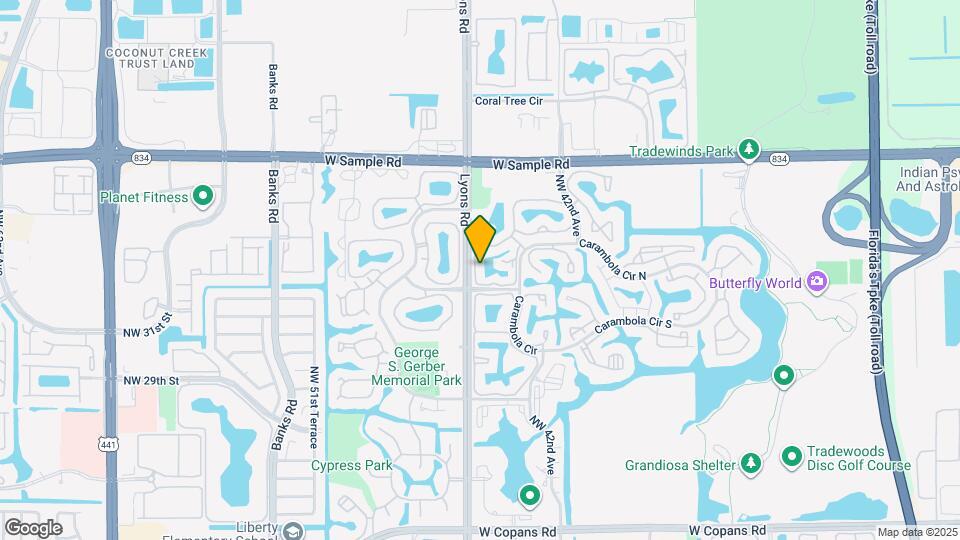 3711 Carambola Cir N Map and Location Details