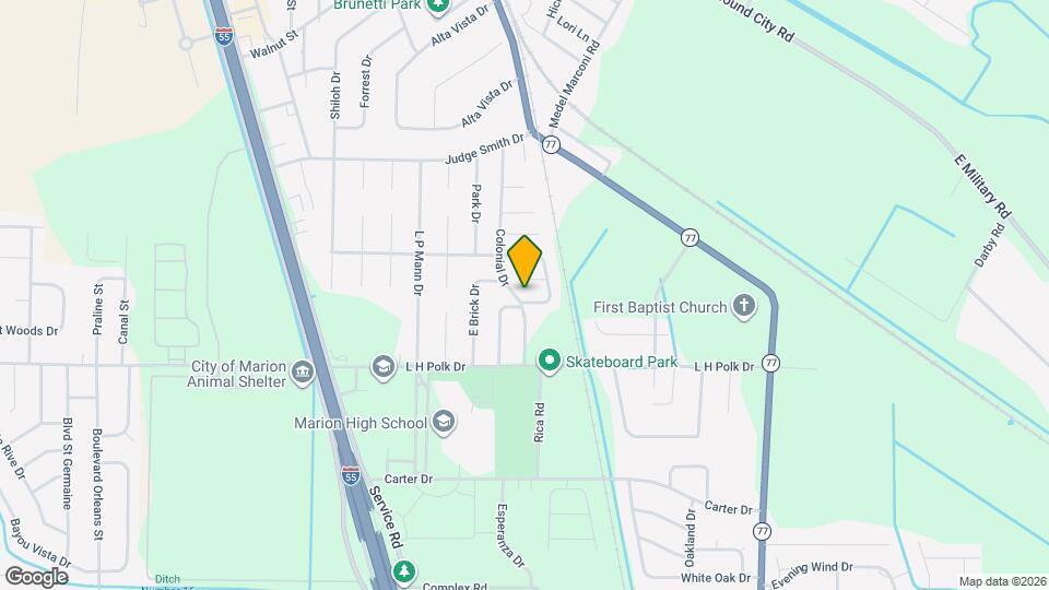 383 Colonial Dr Map and Location Details