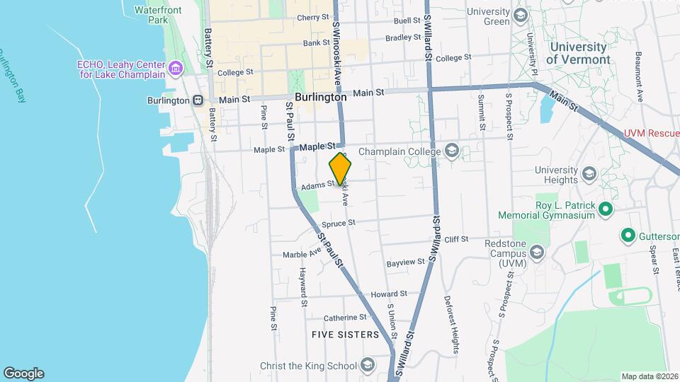 281 S Winooski Ave Map and Location Details