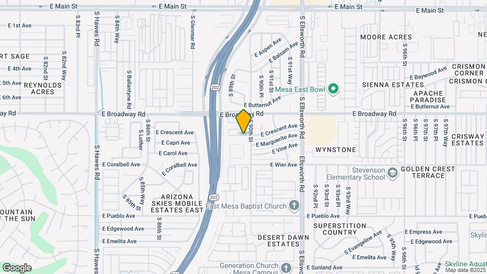 8947 E Crescent Ave Mapa y Detalles de la Ubicación