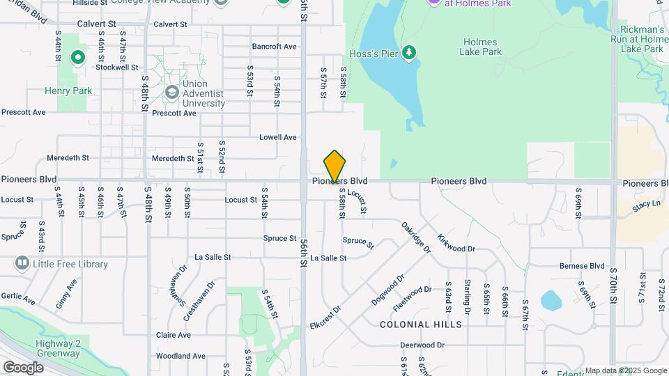 4321 S 58th St Map and Location Details