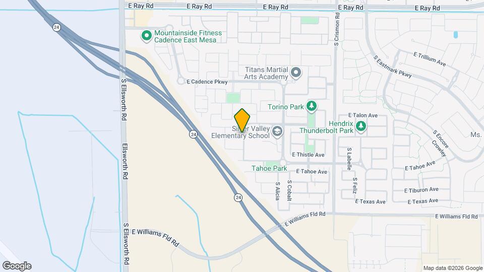 9640 E Thunderbolt Ave Map and Location Details