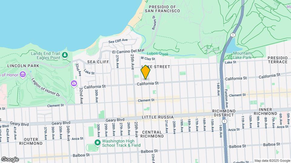 6112 California St Mapa y Detalles de la Ubicación