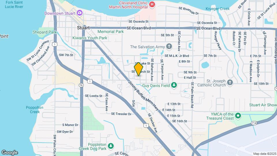 922 SE Bayou Ave-Unit -B Map and Location Details