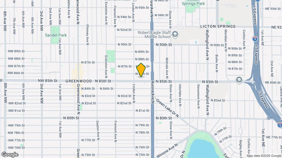 922 N 85th St Map and Location Details