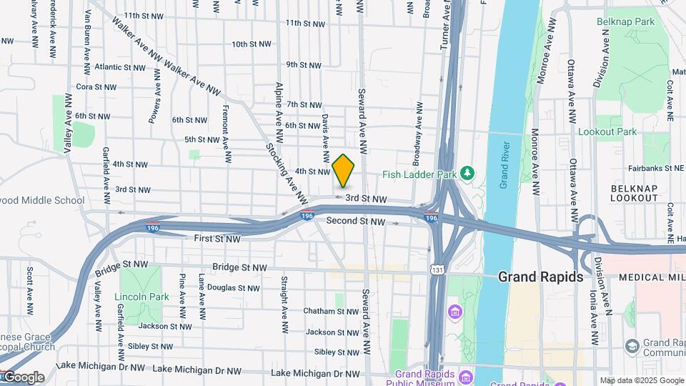 631 3rd St NW, Unit #1 Map and Location Details