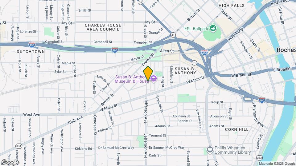102 Jefferson Ave Mapa y Detalles de la Ubicación