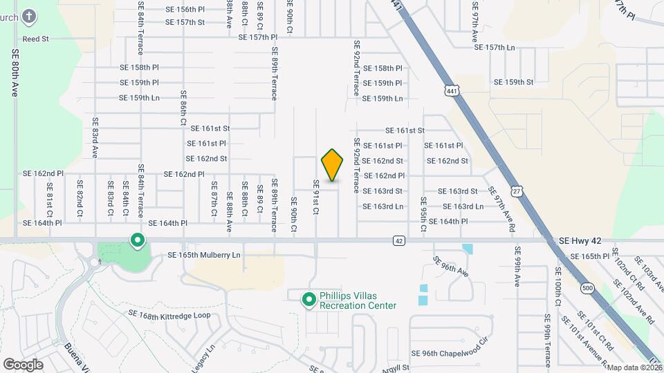 9195 SE 163rd St Map and Location Details