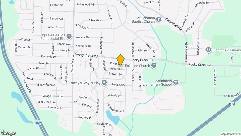 2423 Adger Rd Mapa y Detalles de la Ubicación