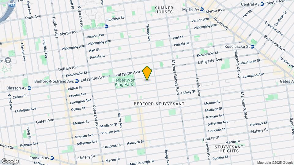 637 Greene Ave, Unit 1 Map and Location Details
