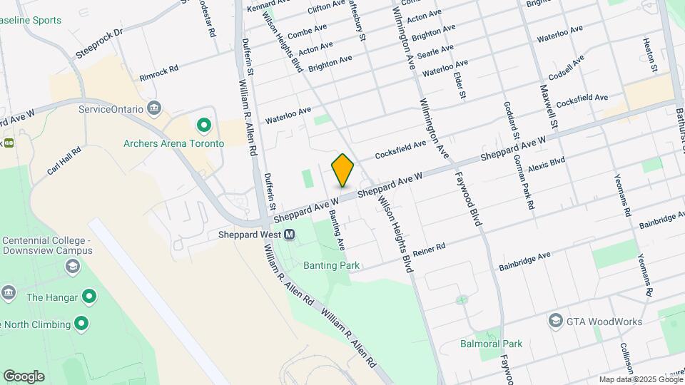924 SHEPPARD Ave Map and Location Details
