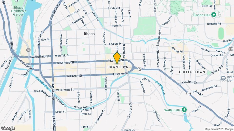 102 N Tioga St, Unit 4 Map and Location Details