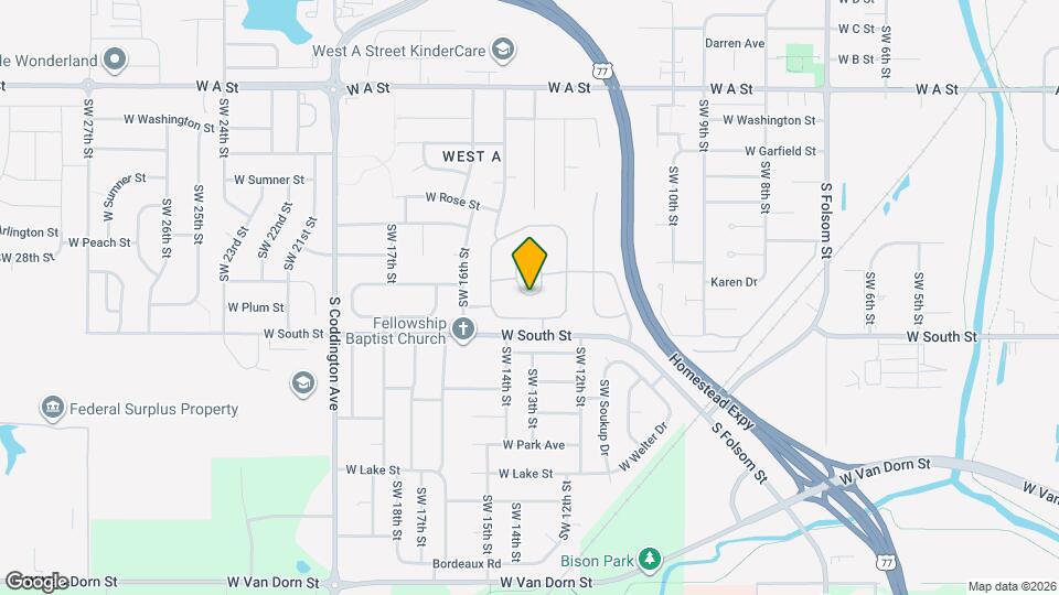 1404 W Commodore Blvd Mapa y Detalles de la Ubicación