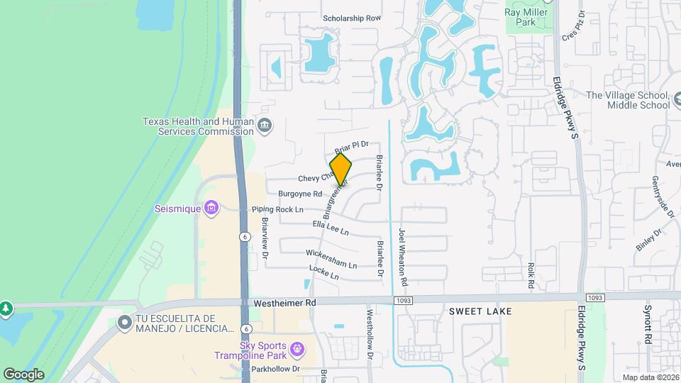 2107 Briargreen Dr Map and Location Details