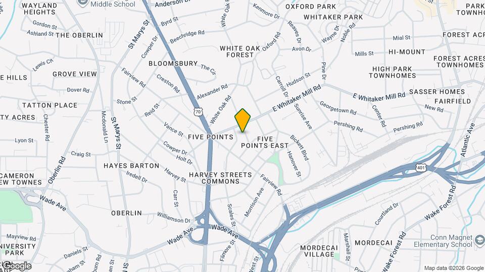 1807 Sunset Dr, Unit B Mapa y Detalles de la Ubicación