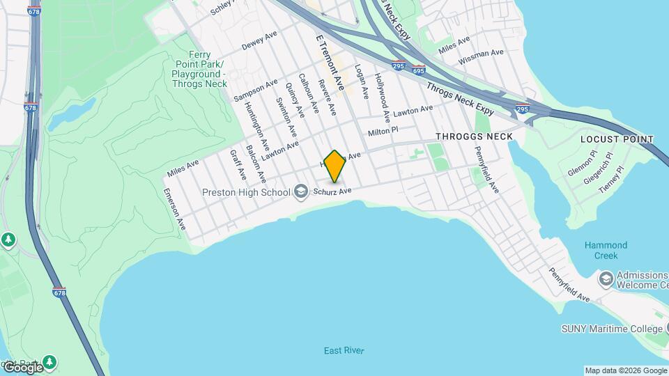 SCHURZ AVENUE, BRONX Mapa y Detalles de la Ubicación