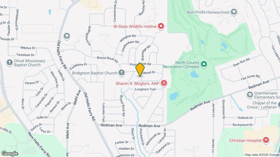 11707 Branridge Rd Map and Location Details