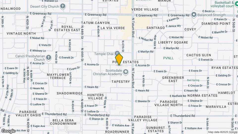 4649 E Acoma Dr Map and Location Details