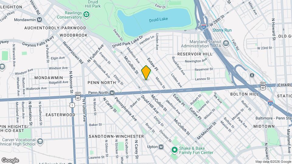 2333 McCulloh St Map and Location Details