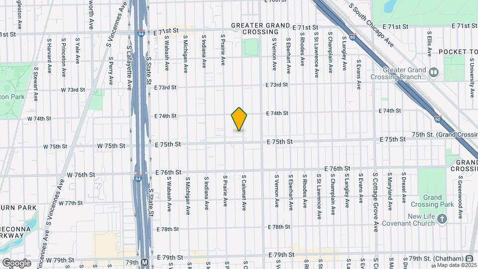 7442 S Calumet Ave Map and Location Details