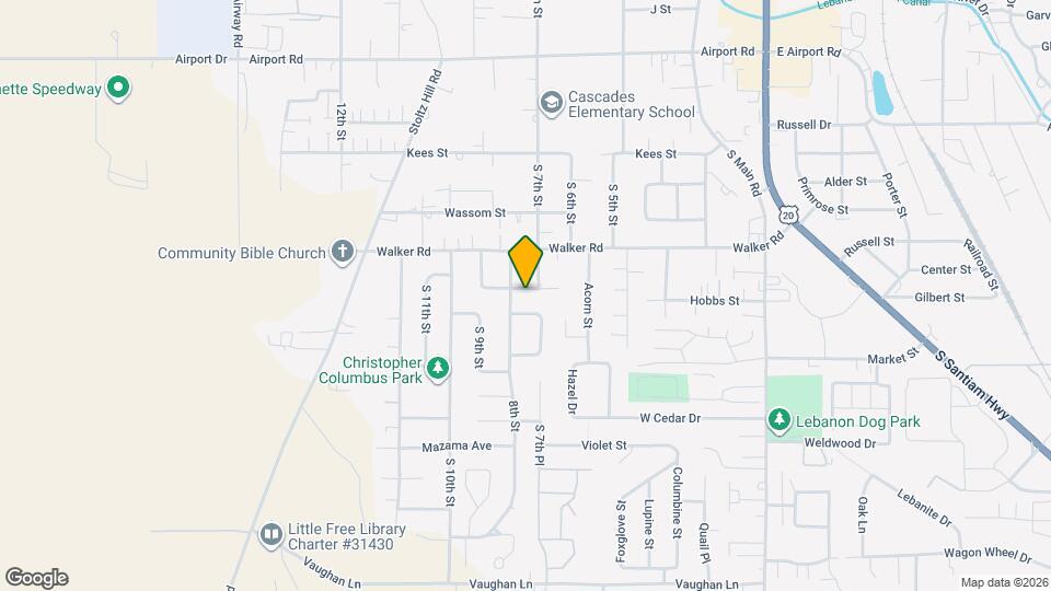 740 Manor Way Map and Location Details