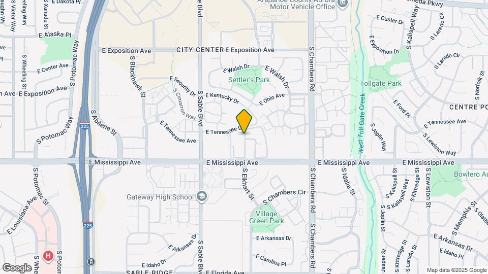 1035 S Elkhart Way Mapa y Detalles de la Ubicación