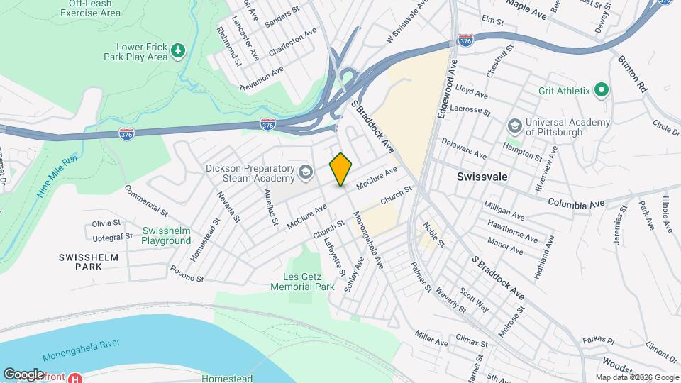1704 Monongahela Ave Mapa y Detalles de la Ubicación