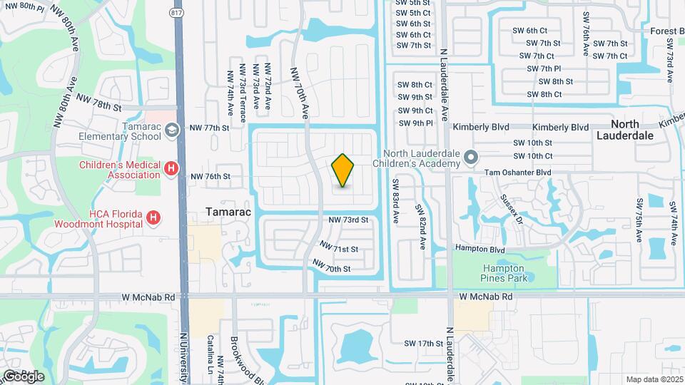 6807 NW 75th St Map and Location Details