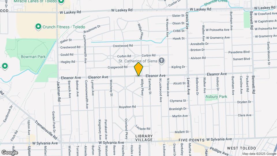 1311 Eleanor Ave Map and Location Details