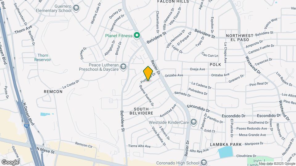 7129 Orizaba Ave Map and Location Details