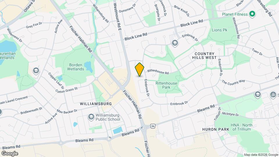 16 Ridgeway Crescent Map and Location Details