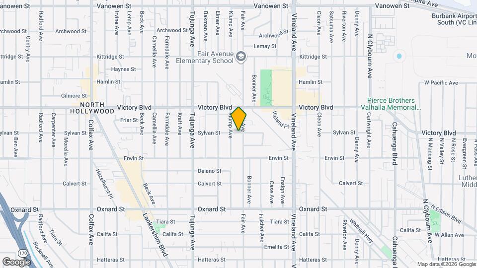 11204 Sylvan St Map and Location Details