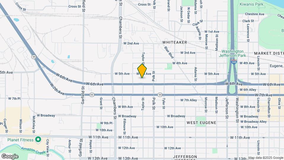 1403 W 6th Ave Map and Location Details