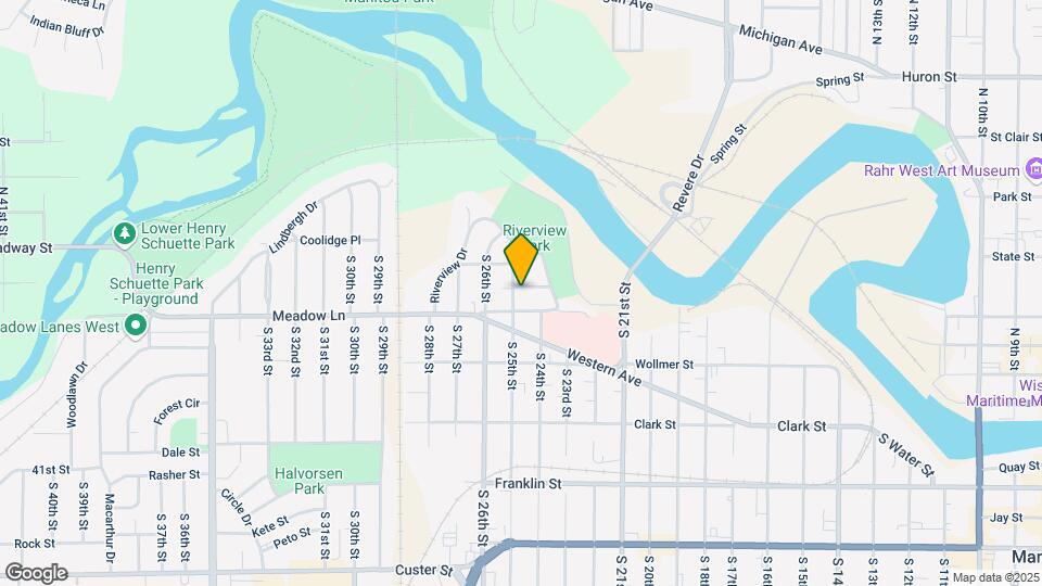 519 S 25th St, Unit 1 Map and Location Details