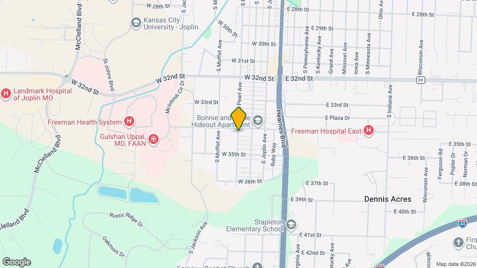 3405 S Pearl Ave Map and Location Details