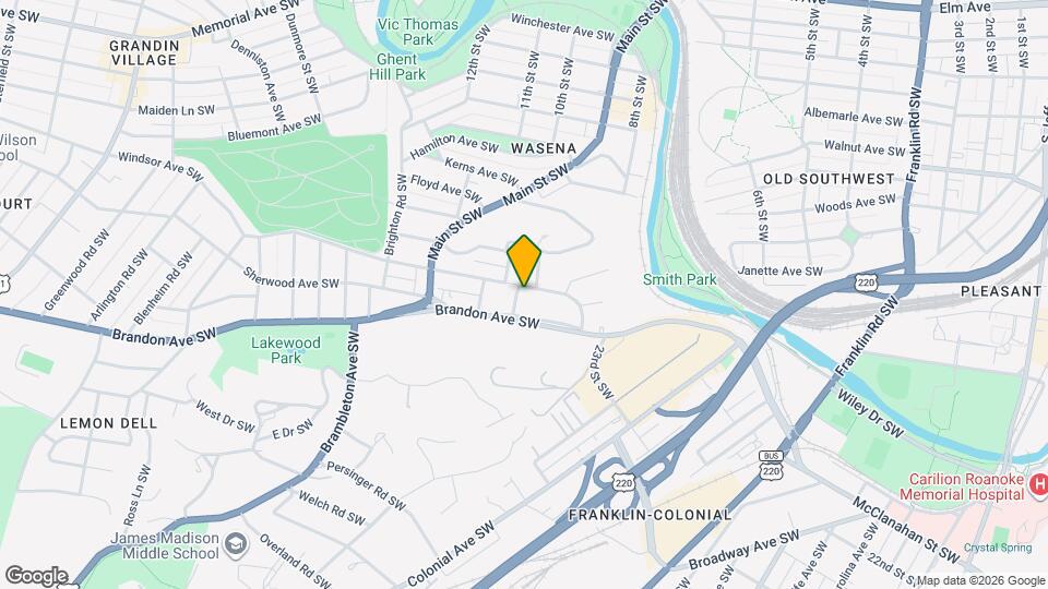 742 Windsor Ave SW Map and Location Details