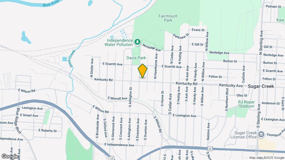 9708 E Kentucky Rd Map and Location Details