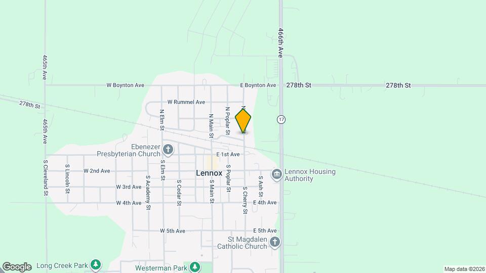 217 N Cherry St Map and Location Details