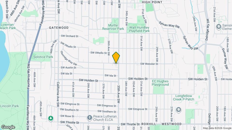 3507 SW Webster St Map and Location Details