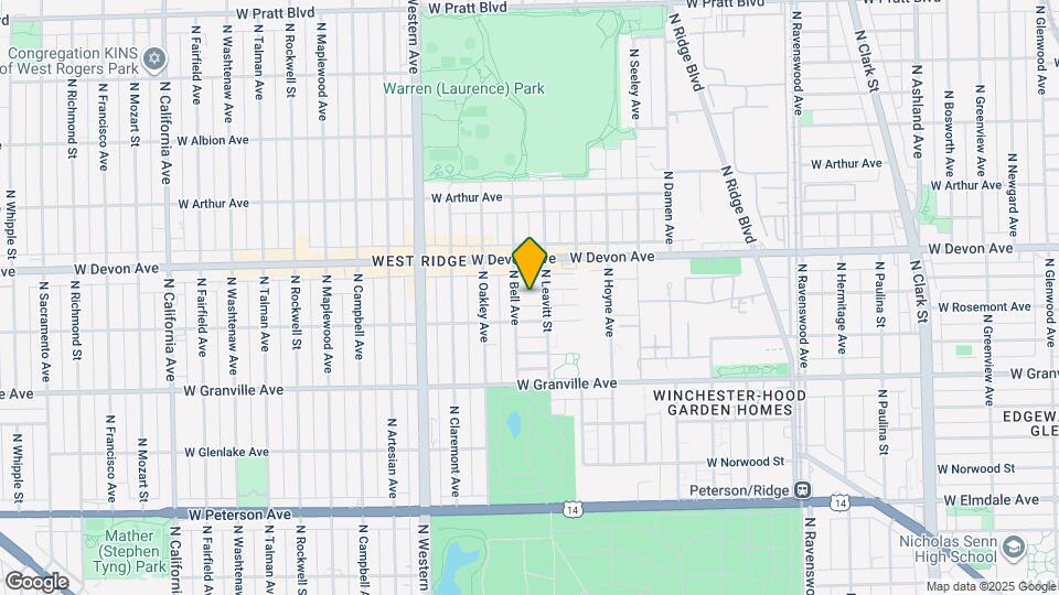2213 W Highland Ave, Unit Garden Map and Location Details