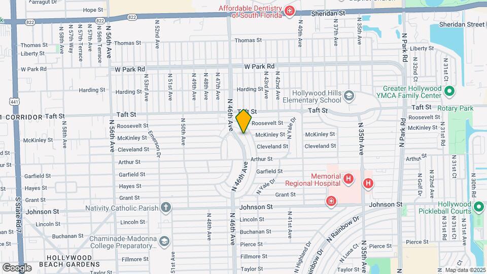 1501 N 46th Ave Mapa y Detalles de la Ubicación