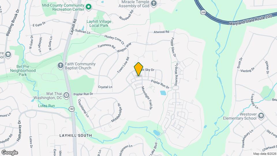 1609 Poplar Run Dr Map and Location Details