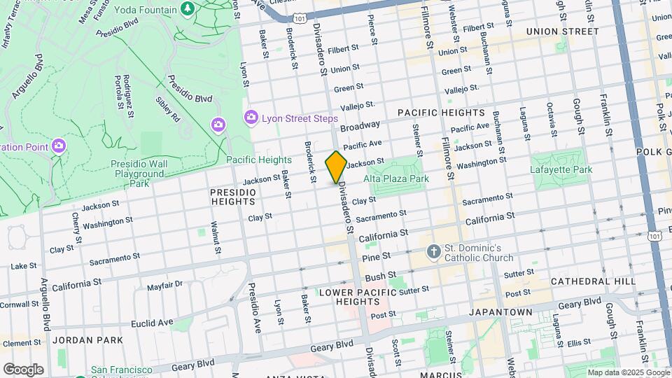 2921 Washington St Map and Location Details