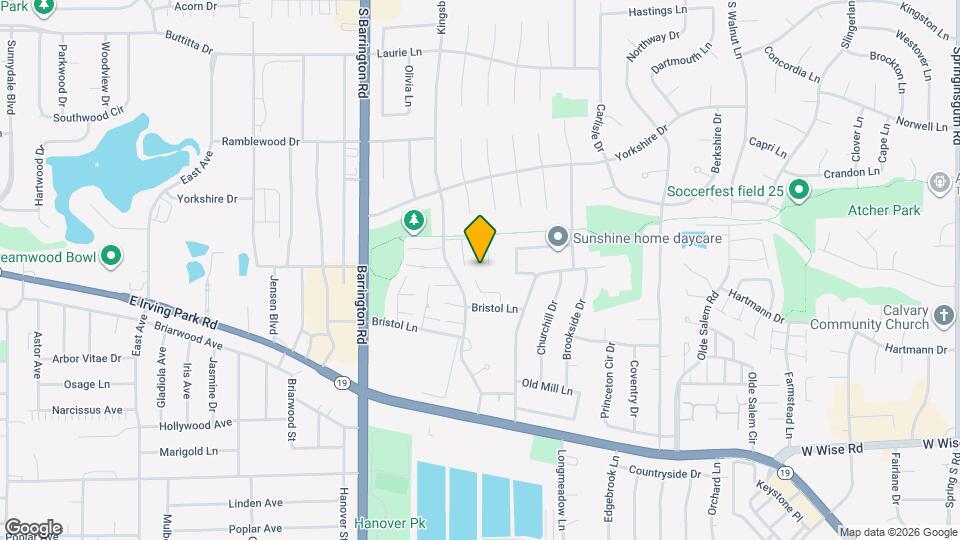 7609 Bristol Ln Map and Location Details