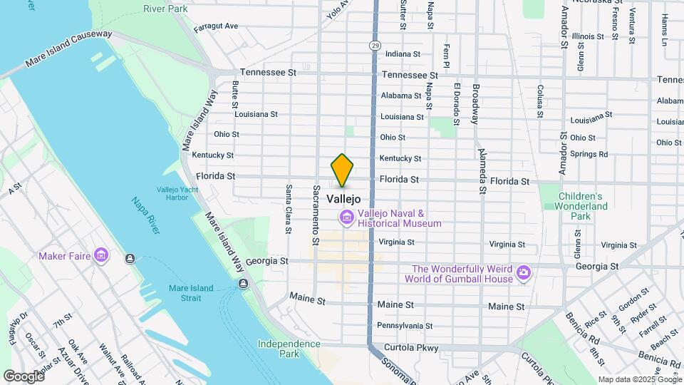 916 Marin St Map and Location Details