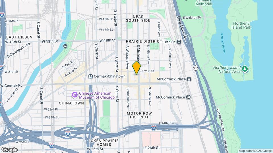 2112-2118 S Michigan Ave Map and Location Details