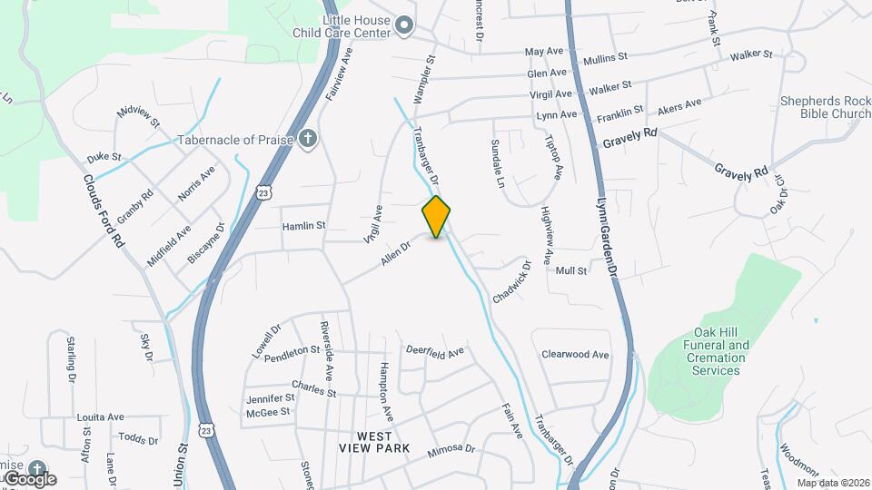 Blue Ridge Apartments Map and Location Details