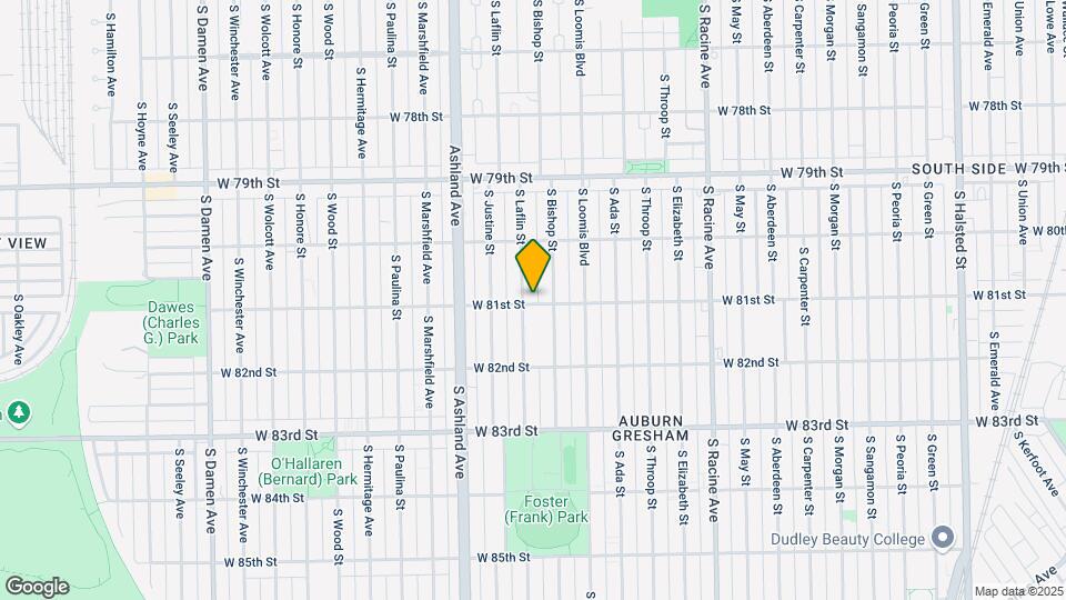 8057 S Laflin Ave Map and Location Details