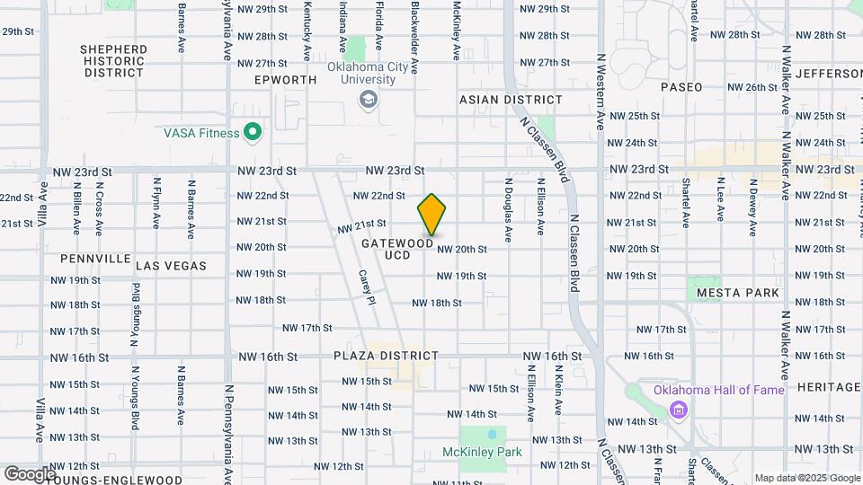 1625 NW 20th St Map and Location Details