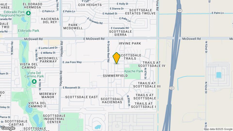 1237 N 84th Pl Map and Location Details